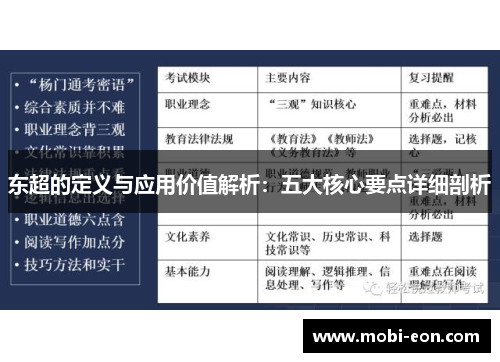 东超的定义与应用价值解析:五大核心要点详细剖析 东超的定义与应用价值解析:五大核心要点详细剖析